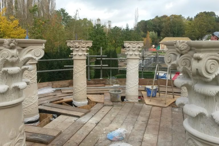 Installation of traditional stonemasonry and natural stone ashlar cladding